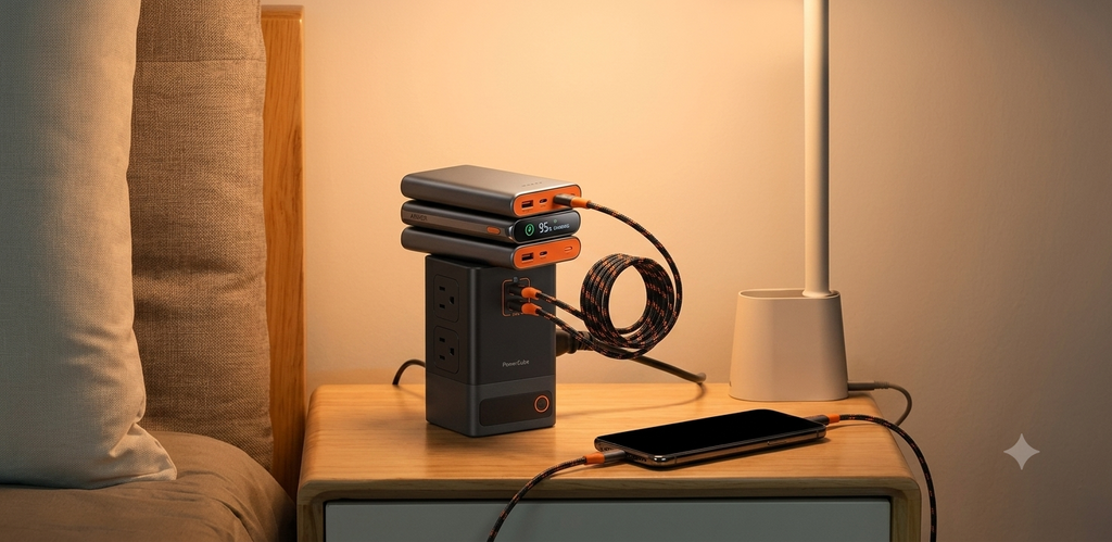 Miliboo GaN 65W Fast Charger Power Strip PD65W QC3.0